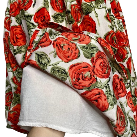 Sunday in Brooklyn Red Roses Print Dress - Picture 6 of 9